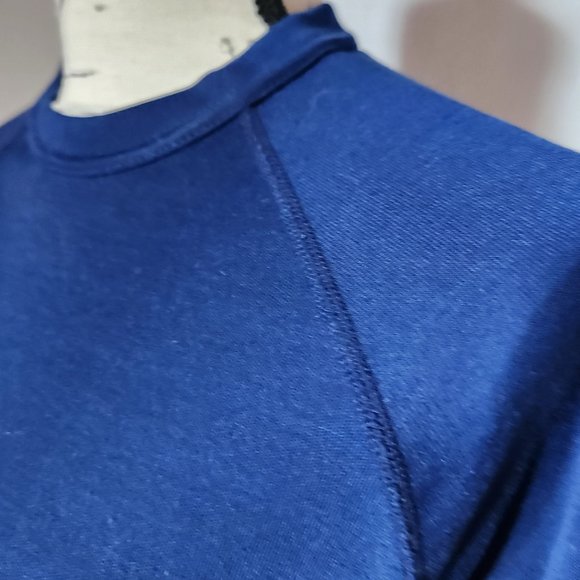 Vintage Patagonia Capilene Long Sleeve Base-layer T-Shirt Blue Made in USA - Picture 3 of 7